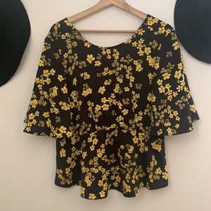 Who What Wear Peplum Top